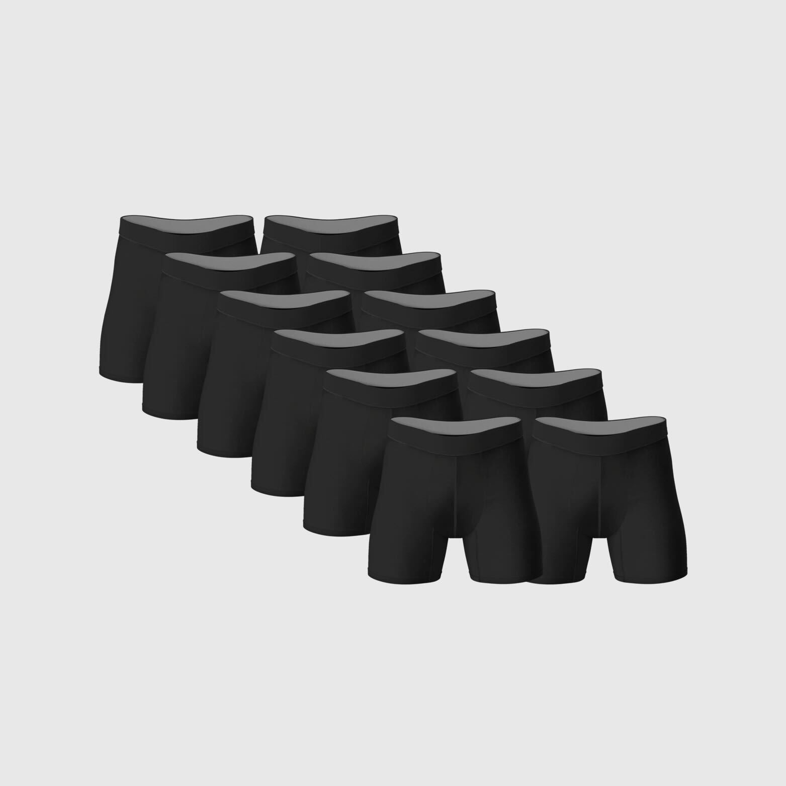 Load image into Gallery viewer, Black Boxer Briefs 12-Pack