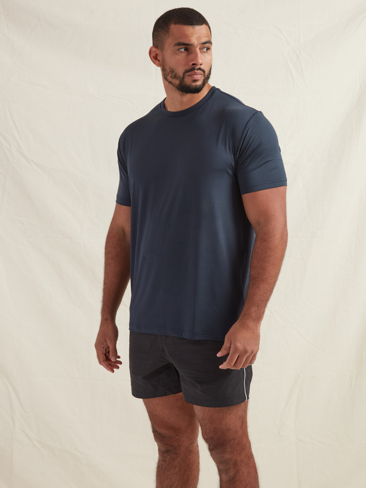 Navy Active Crew Neck T-Shirt