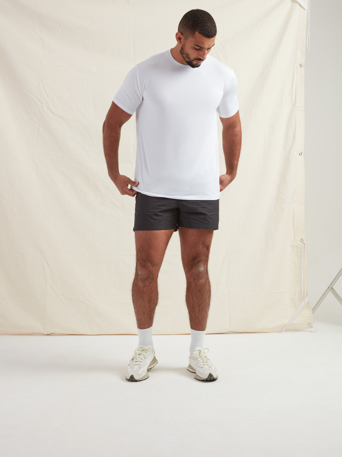 White Active Crew Neck T-Shirt