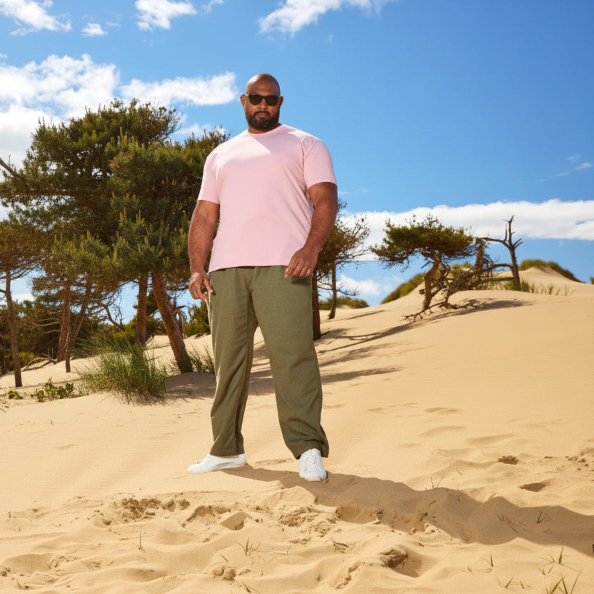 Load image into Gallery viewer, Tall Dusty Rose Crew Neck T-Shirt
