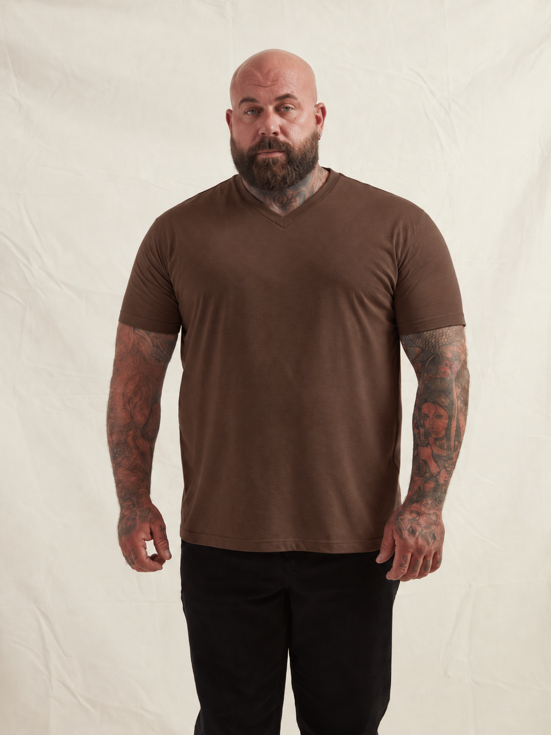 Chocolate V-Neck T-Shirt