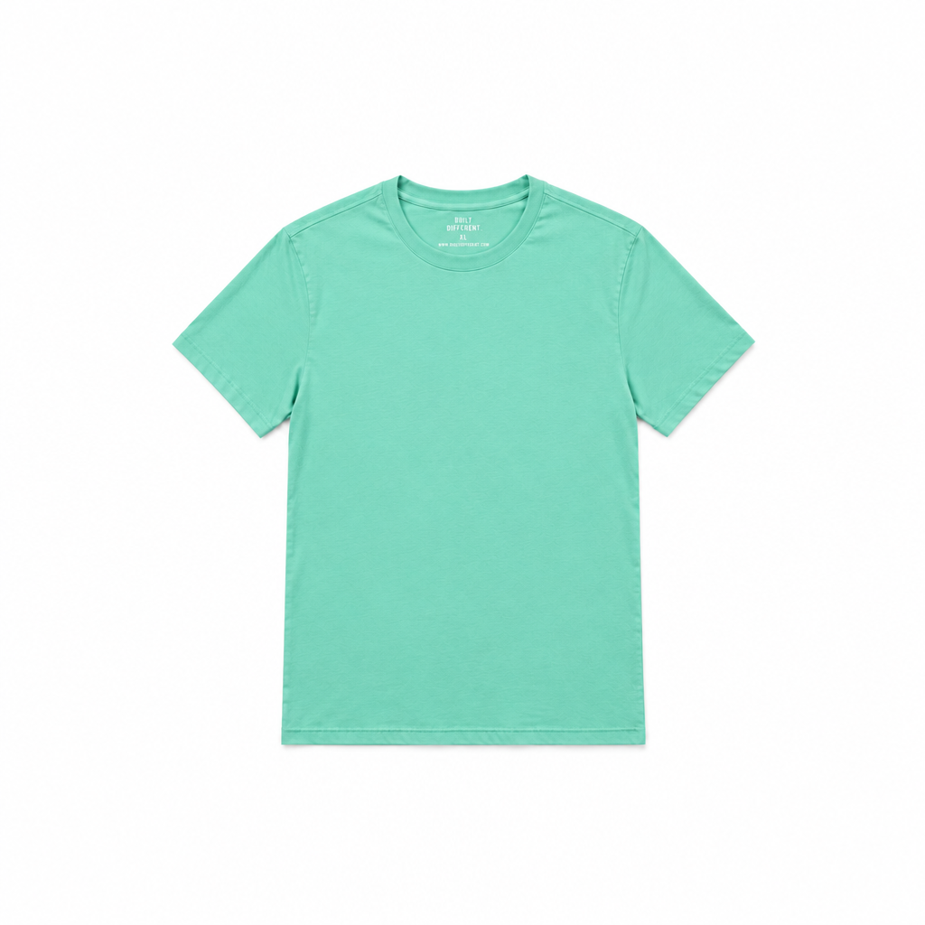 Aqua Crew Neck T-Shirt