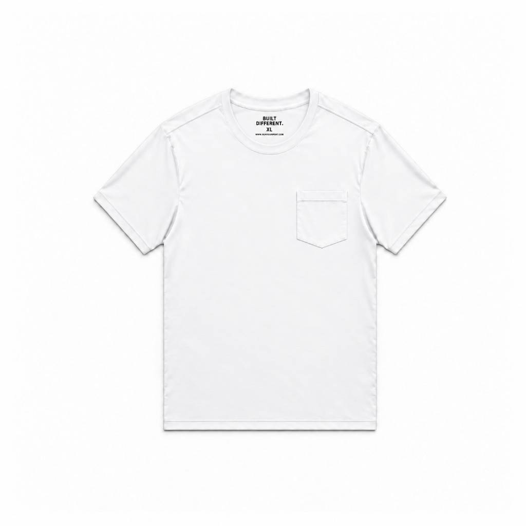 White Pocket Crew Neck T-Shirt