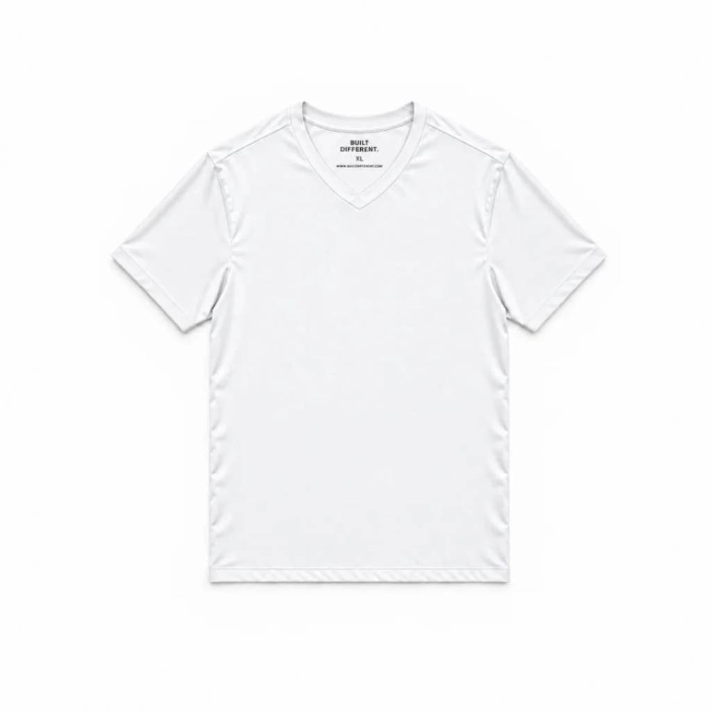 White V-Neck T-Shirt