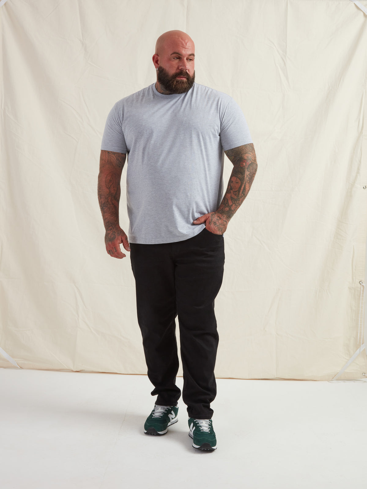 Heather Grey Crew Neck T-Shirt
