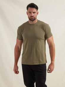 Khaki Crew Neck T-Shirt
