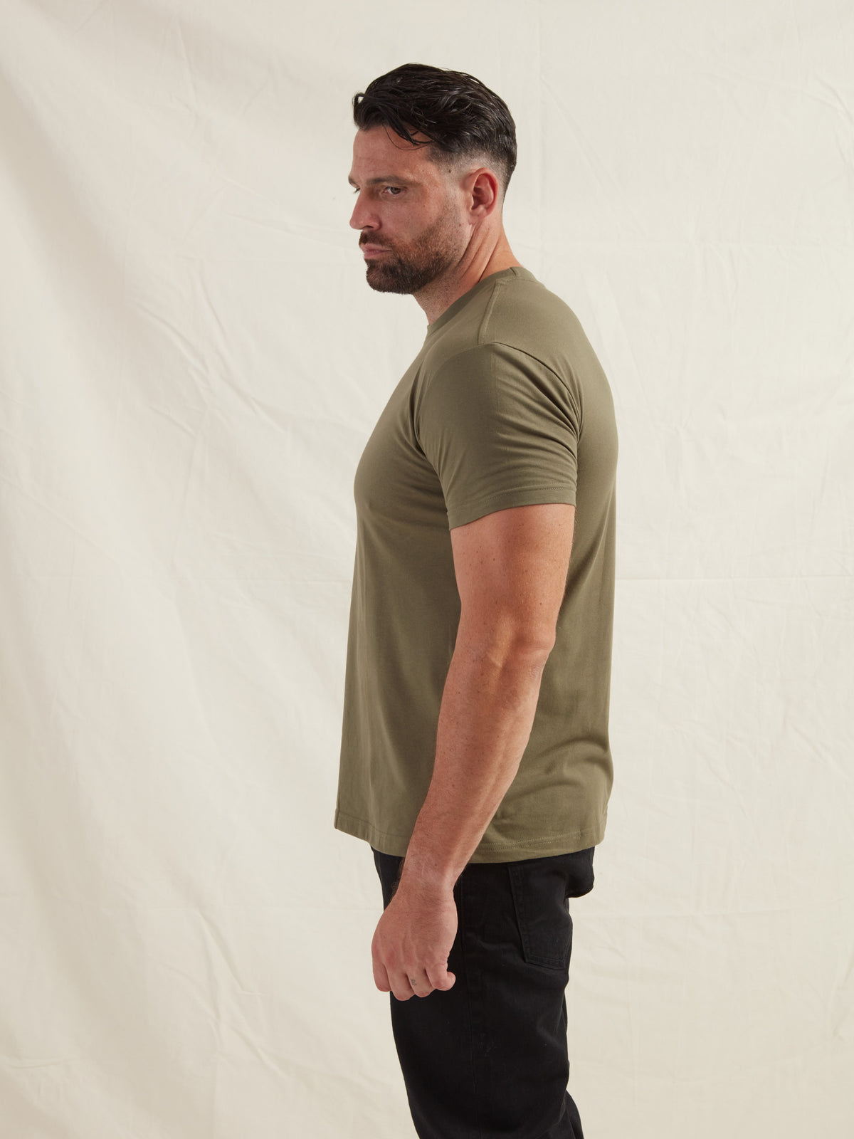 Khaki Crew Neck T-Shirt