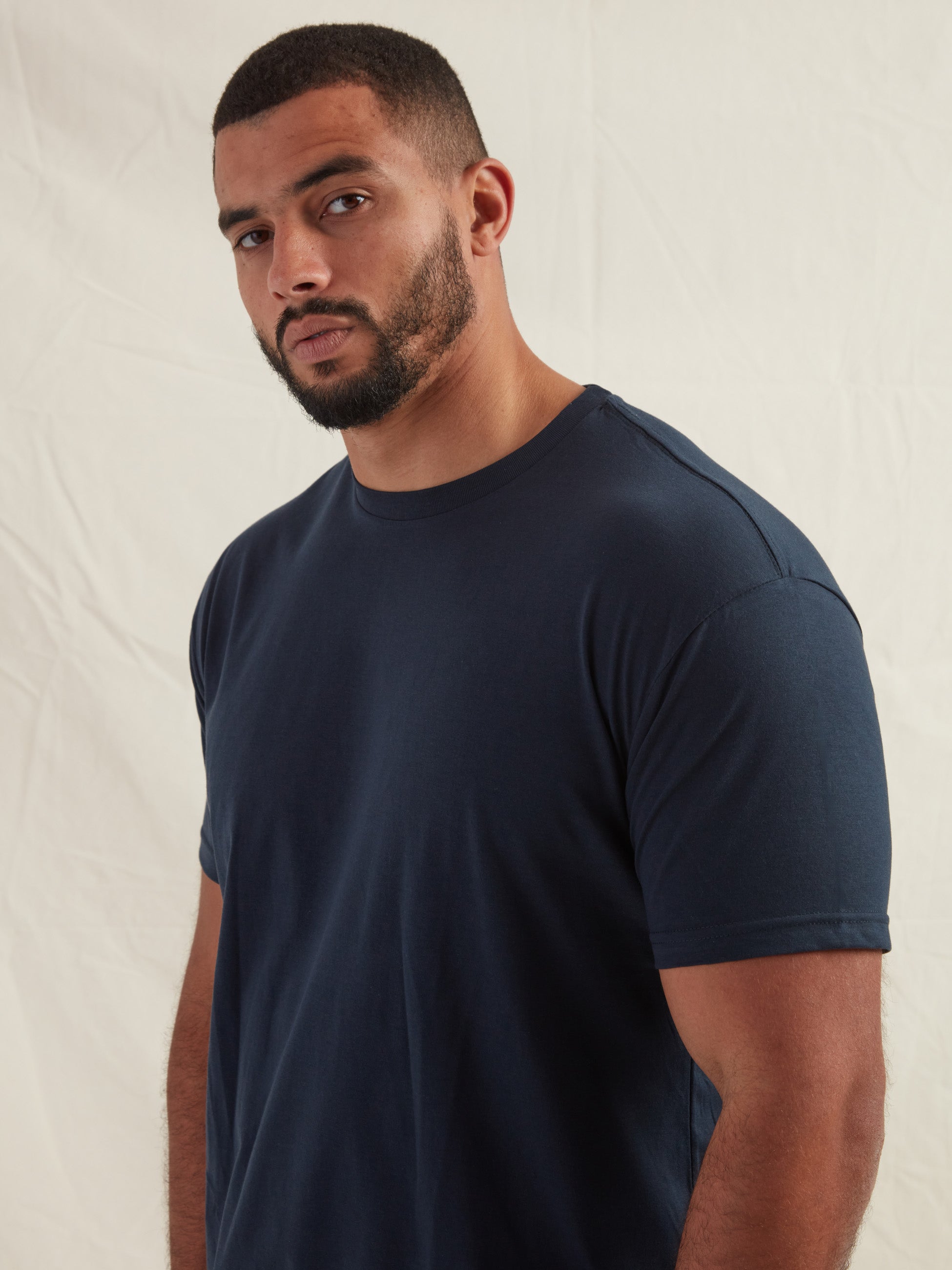 Load image into Gallery viewer, Tall Navy Crew Neck T-Shirt
