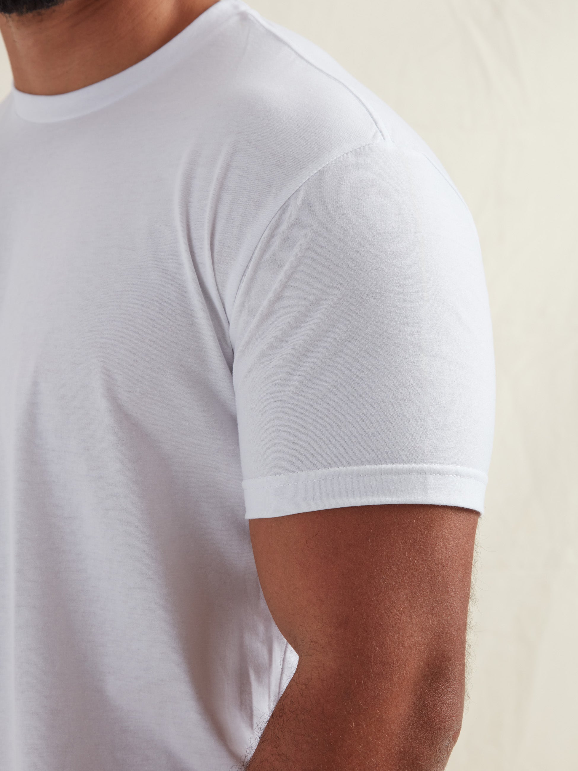 Load image into Gallery viewer, Tall White Crew Neck T-Shirt

