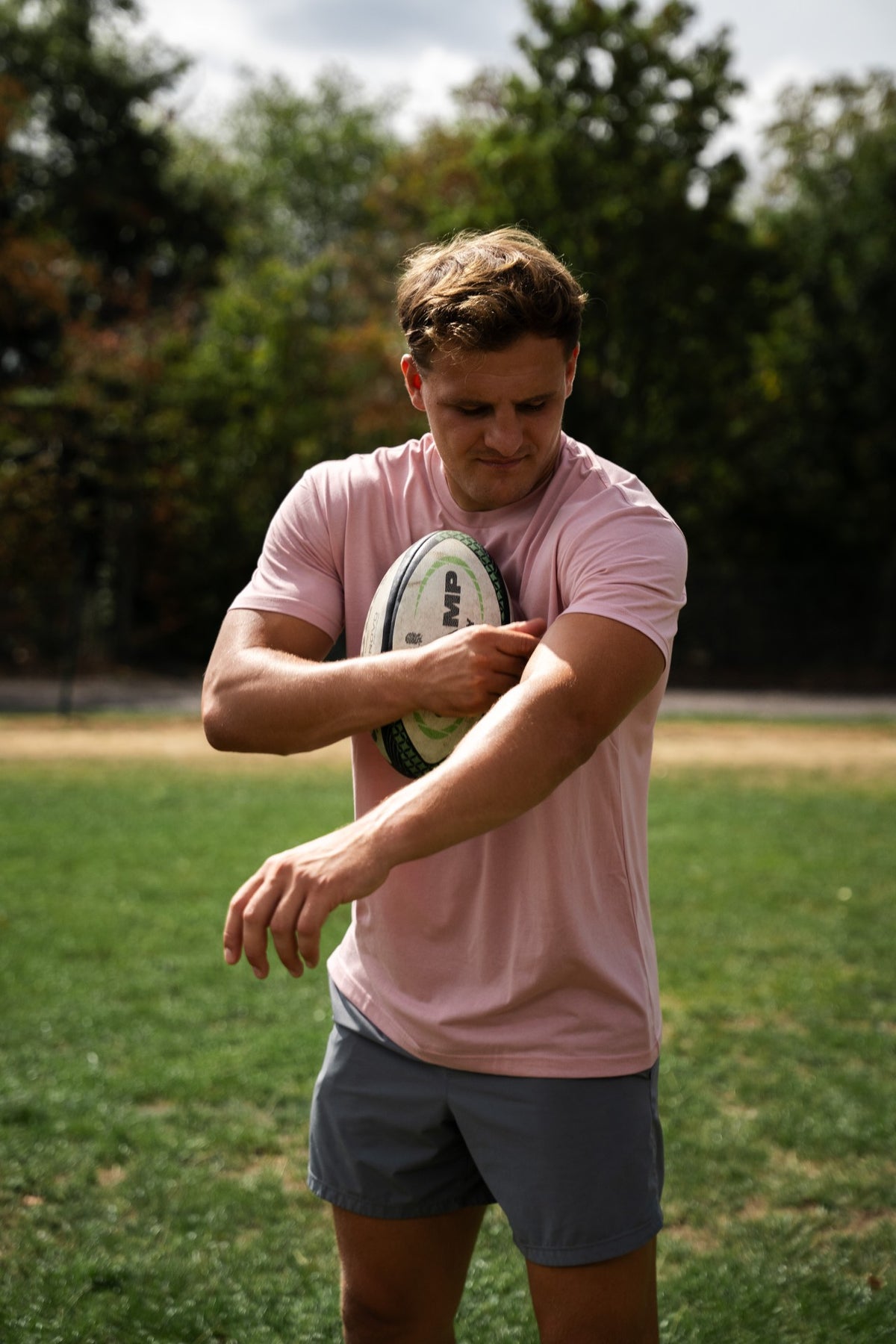 Dusty Rose Crew Neck T-Shirt