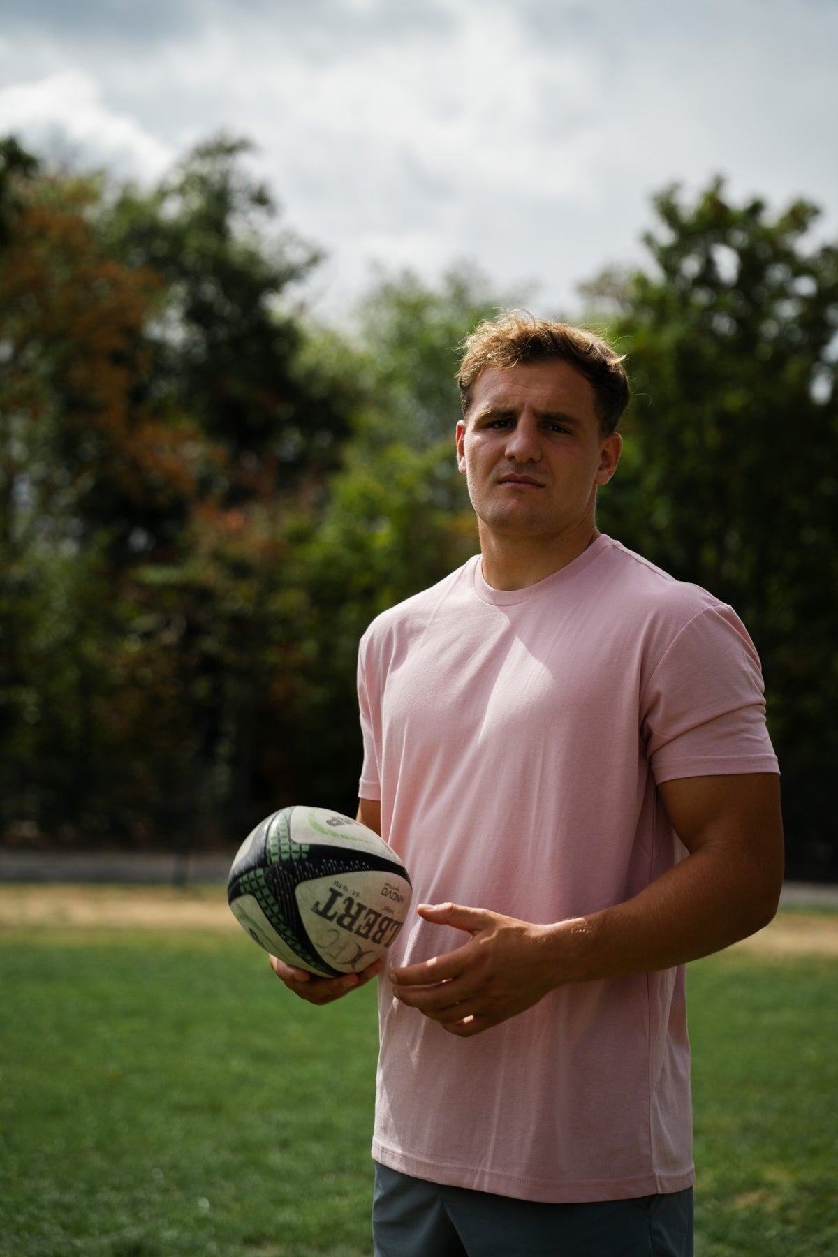 Dusty Rose Crew Neck T-Shirt