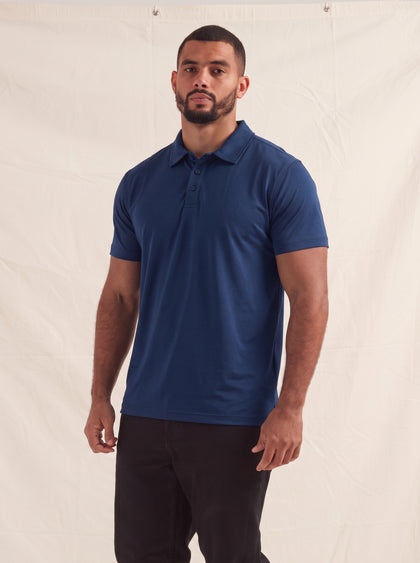 Tall Deep Blue Polo Shirt