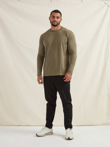 Khaki Long Sleeve T-Shirt