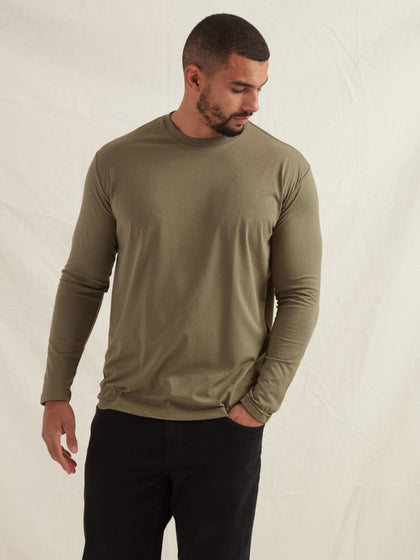 Tall Khaki Long Sleeve T-Shirt