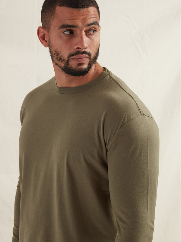 Tall Khaki Long Sleeve T-Shirt
