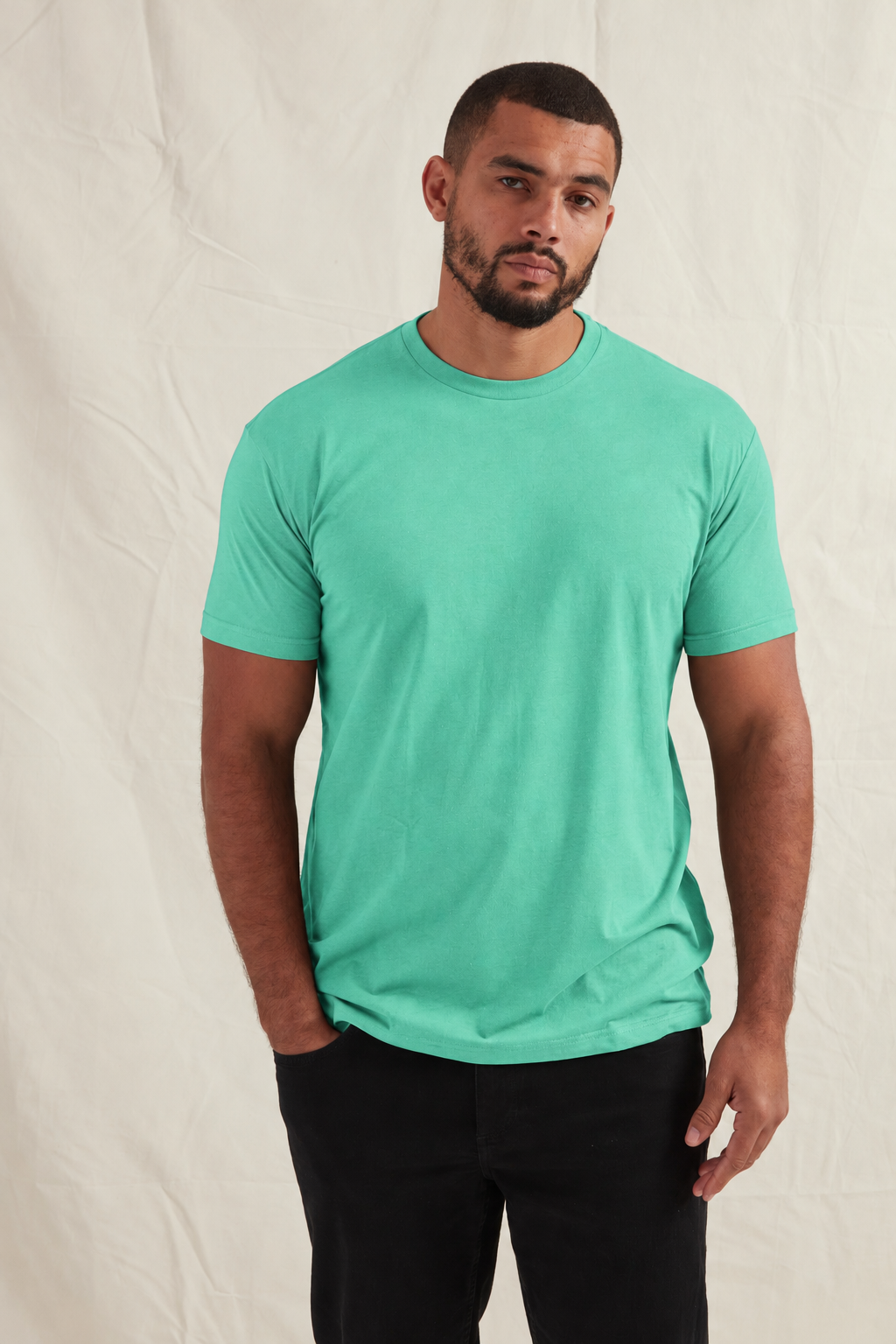 Tall Aqua Crew Neck T-Shirt