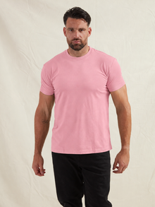 Dusty Rose Crew Neck T-Shirt