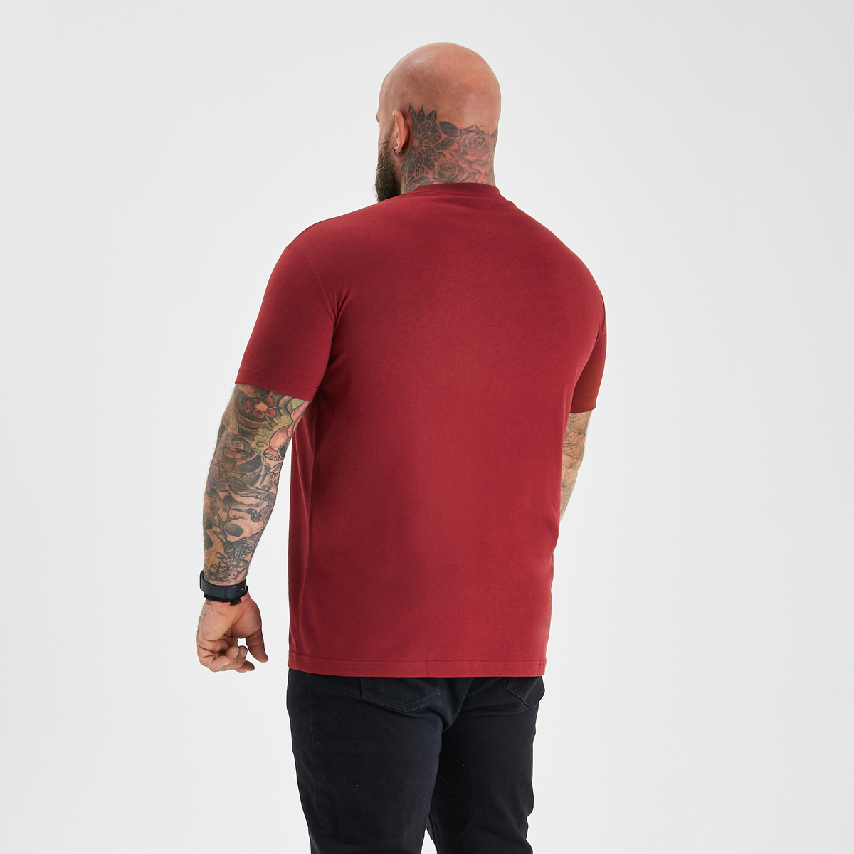 Burgundy Crew Neck T-Shirt