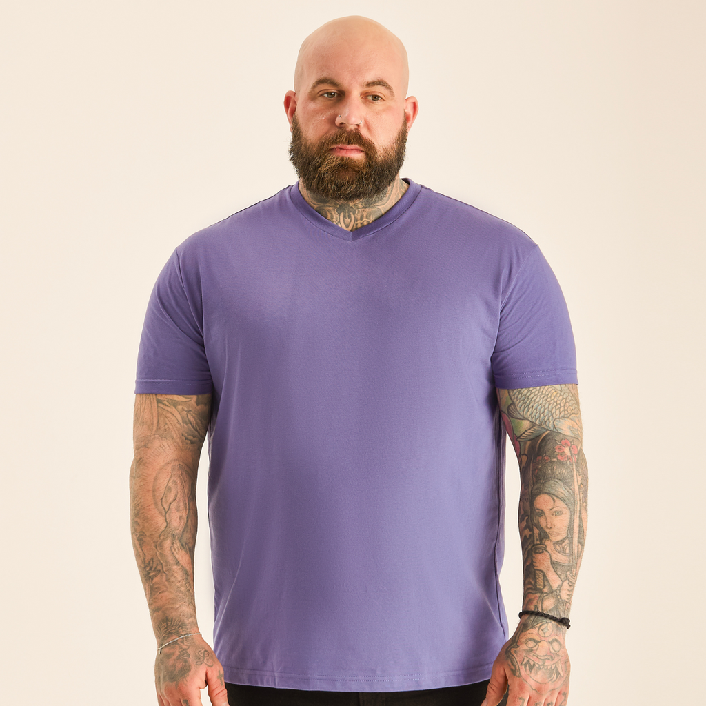 Purple V-Neck T-Shirt