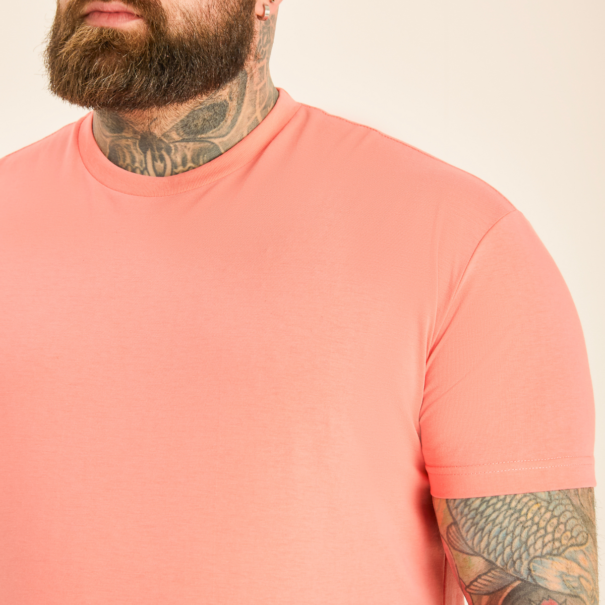 Tall Peach Crew Neck T-Shirt