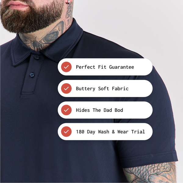 All-Black Polo 3-Pack