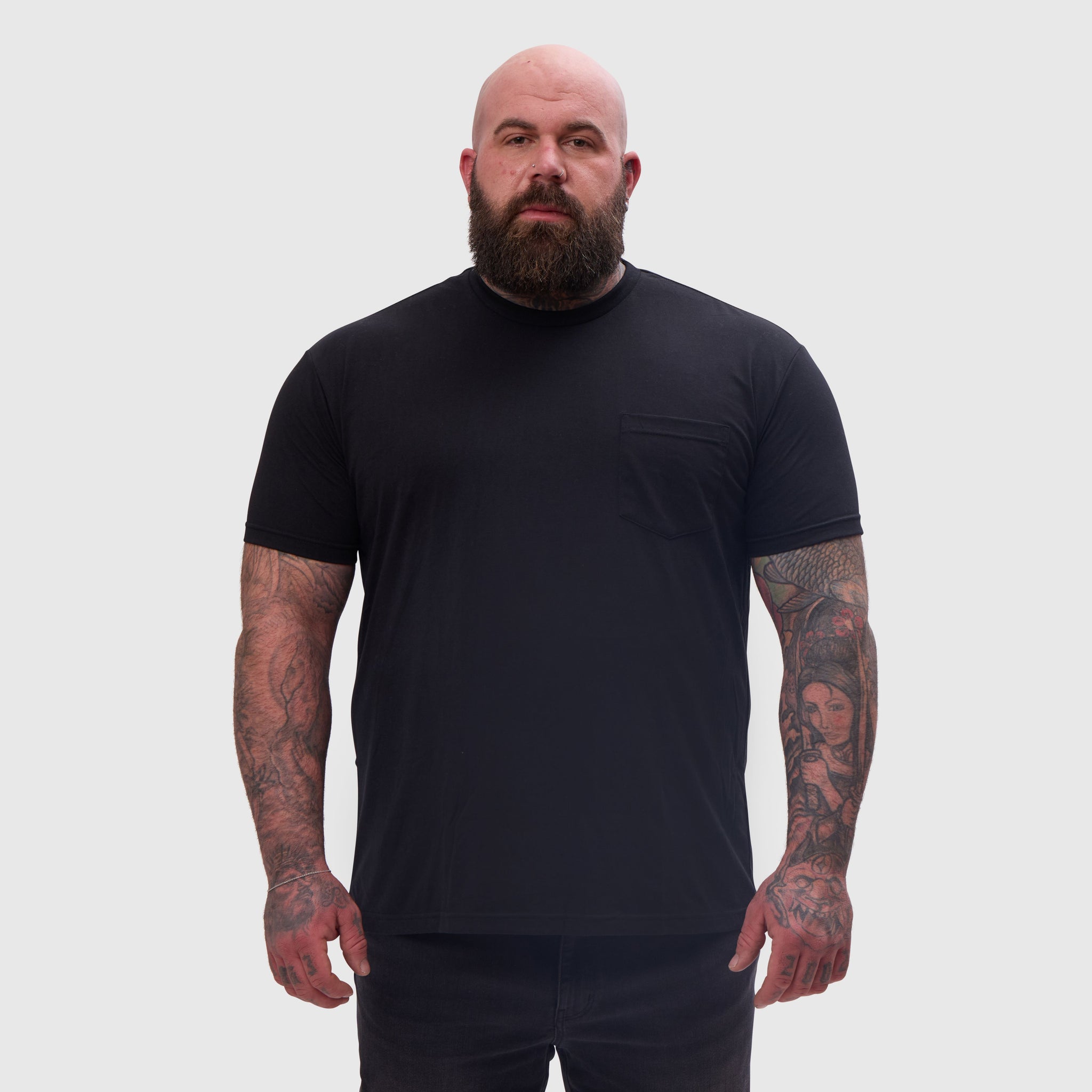 Load image into Gallery viewer, All Black Pocket Crew 3-Pack
