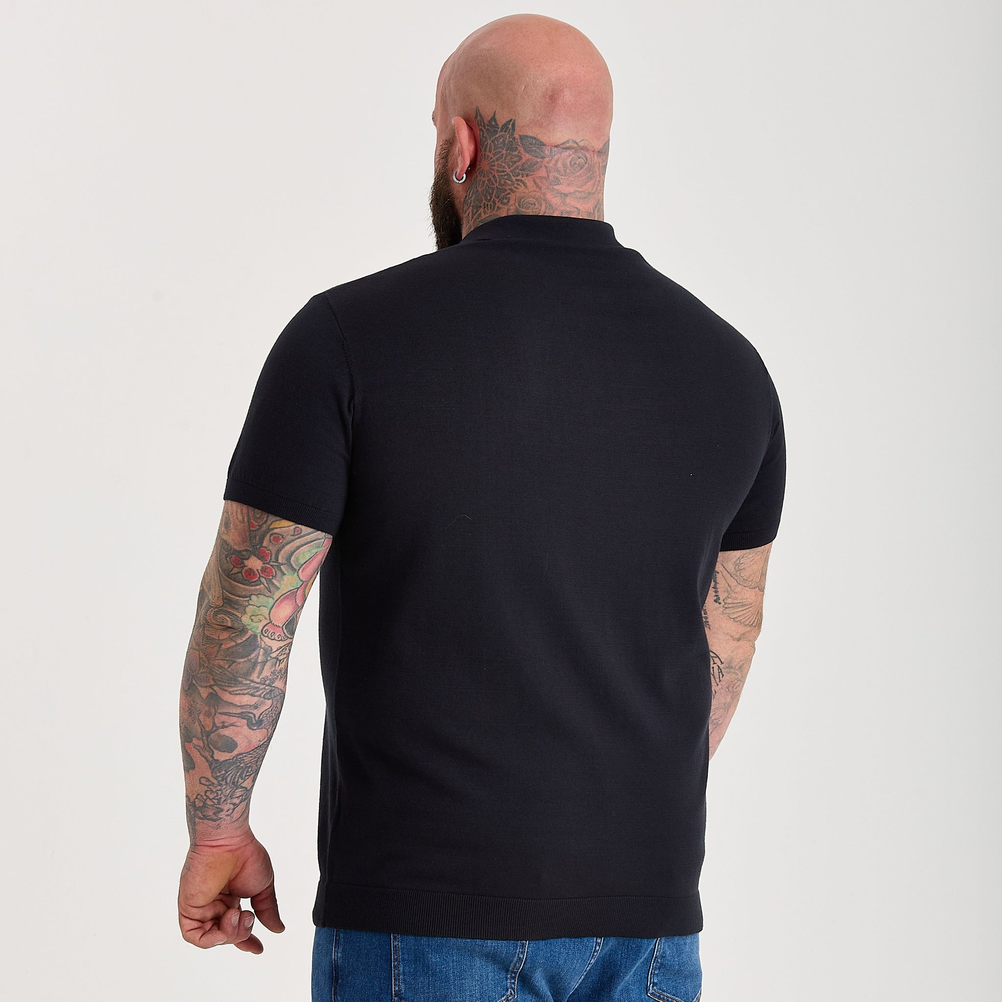 Load image into Gallery viewer, All Black Dress Polo Short Sleeve 3-Pack
