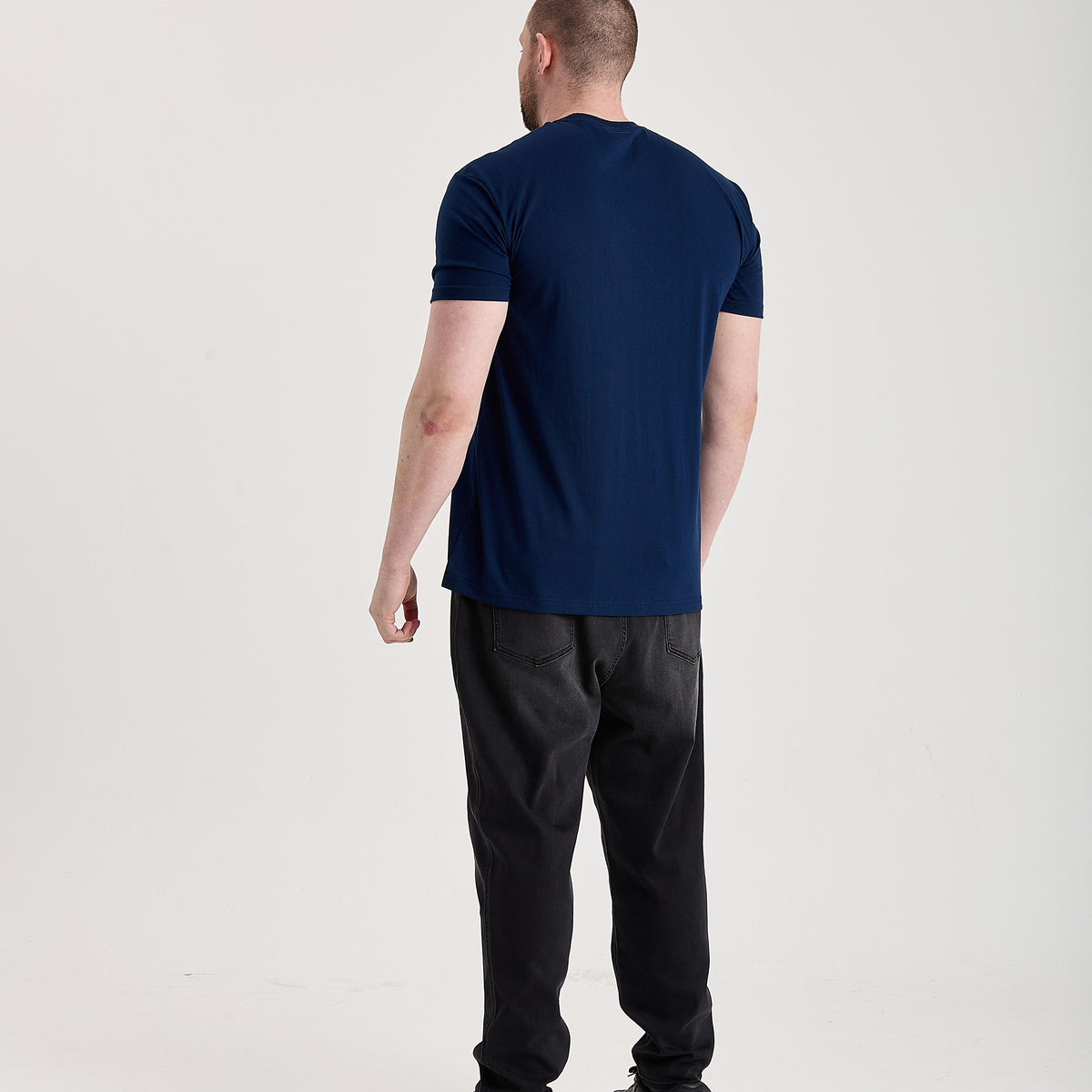 Deep Blue Crew Neck T-Shirt