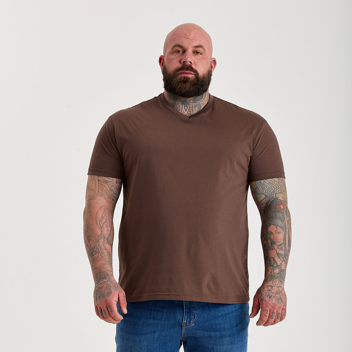 Chocolate V-Neck T-Shirt