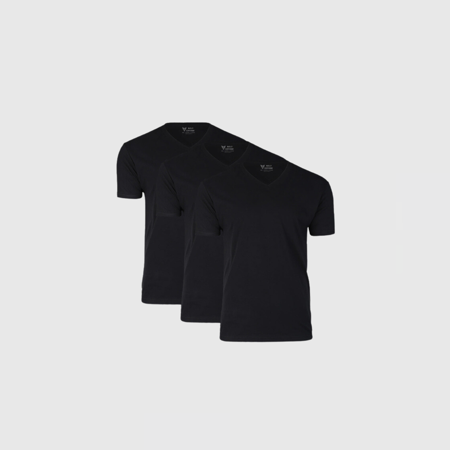 Load image into Gallery viewer, All Black V-Neck 3-Pack
