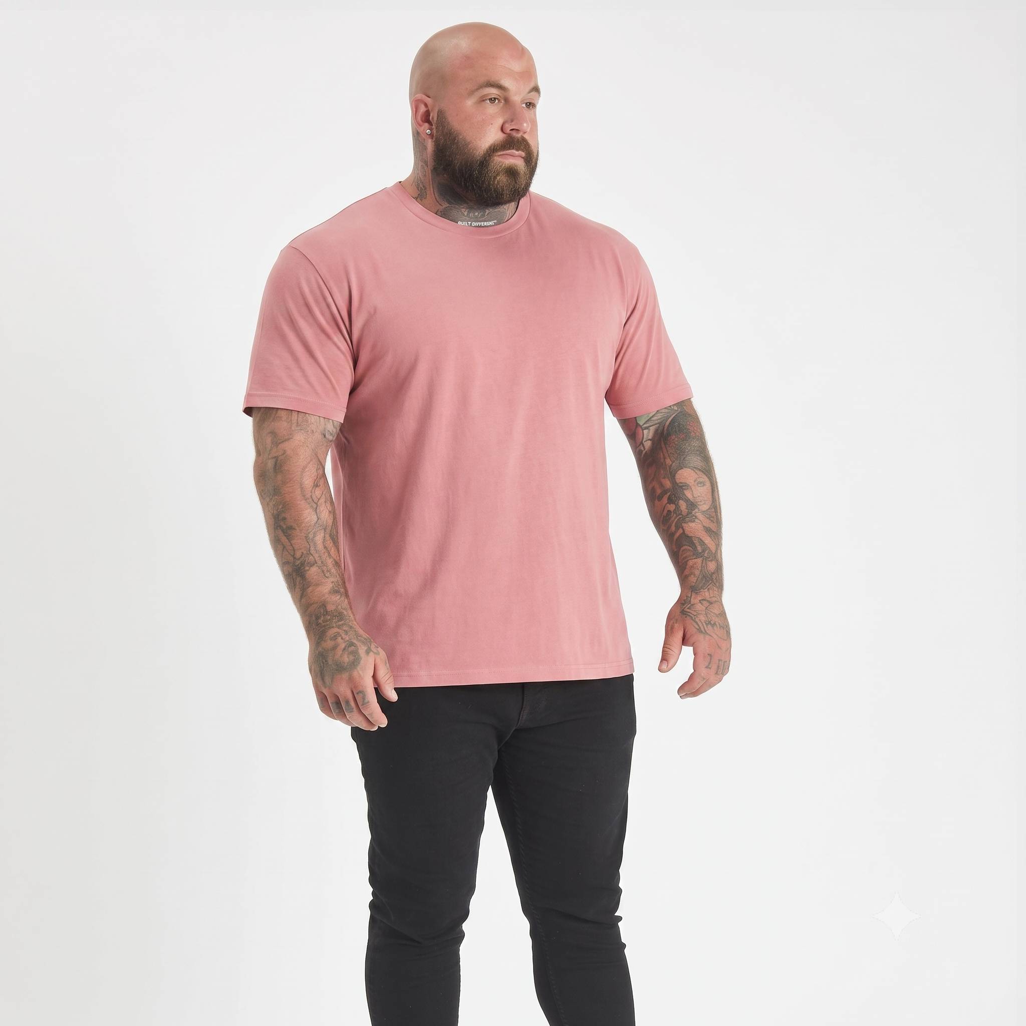 Load image into Gallery viewer, Dusty Rose Crew Neck T-Shirt
