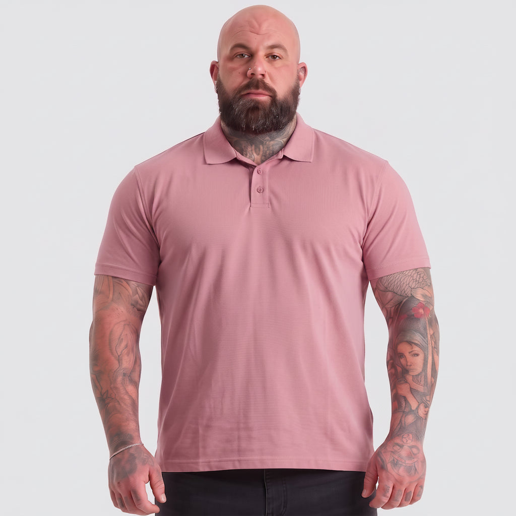 Load image into Gallery viewer, Dusty Rose Polo Shirt
