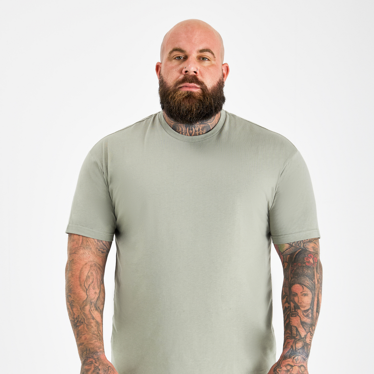 Shadow Green Crew Neck T-Shirt